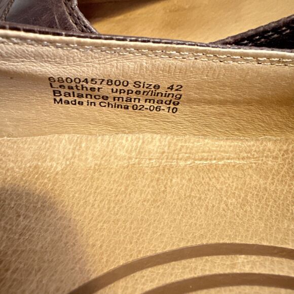 Dansko ‘Pam’ Brown Leather Sz 42 Buttons Tweed Hipster Boho Casual Wedge - Picture 10 of 11